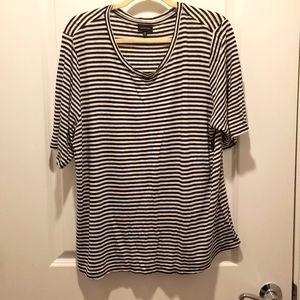 2x Striped Tshirt Scoop Neck NAUTICAL THEMED